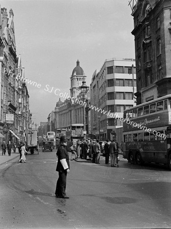 TRAFFIC IN KINGSWAY WITH POLICEMAN HOLBORN